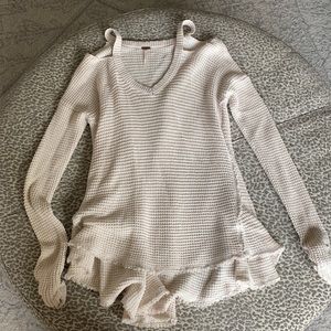 Free People cream sweater